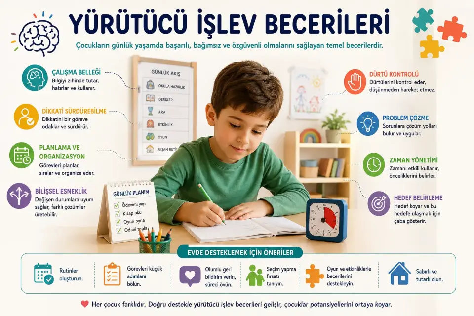  Planlama, Dikkat ve Öz Düzenleme Becerilerini Desteklemenin Önemi