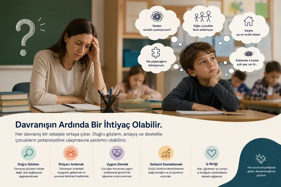 Çocukların Okuldaki Davranışlarıyla İlgili En Yaygın Yanılgılar | Davranışı Değil Sebebini Görün